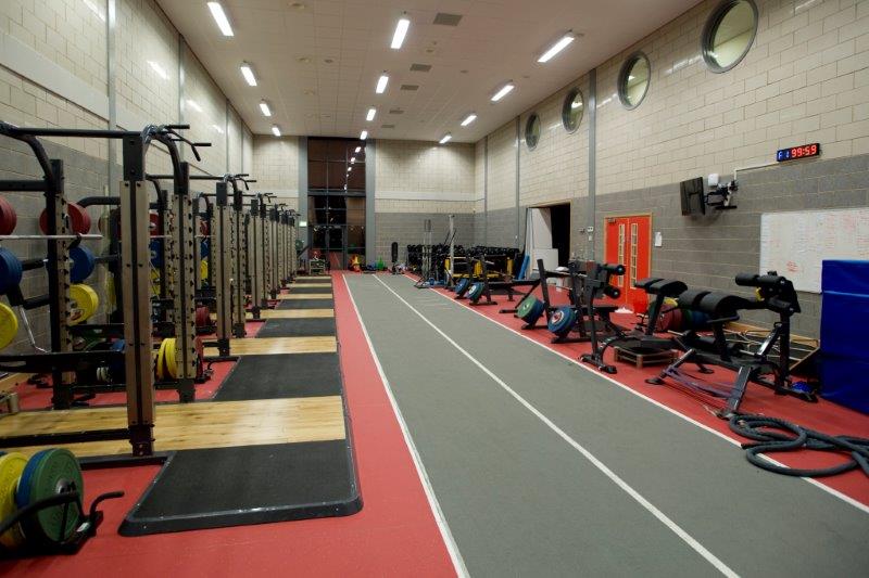 strength and conditioning room