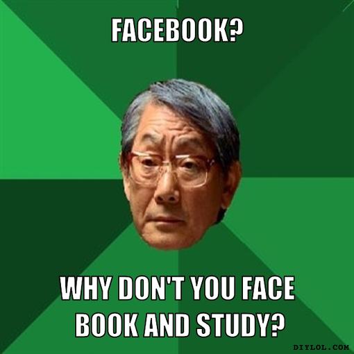 facebook study meme