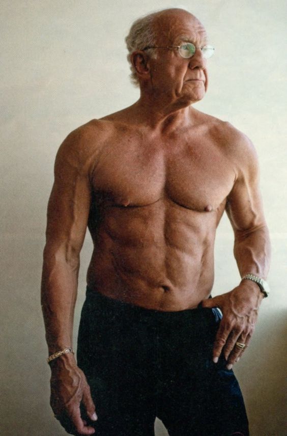 ripped old man