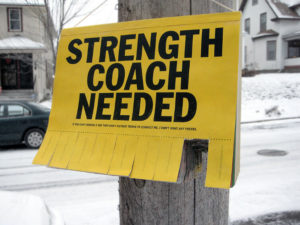 strength coach needed